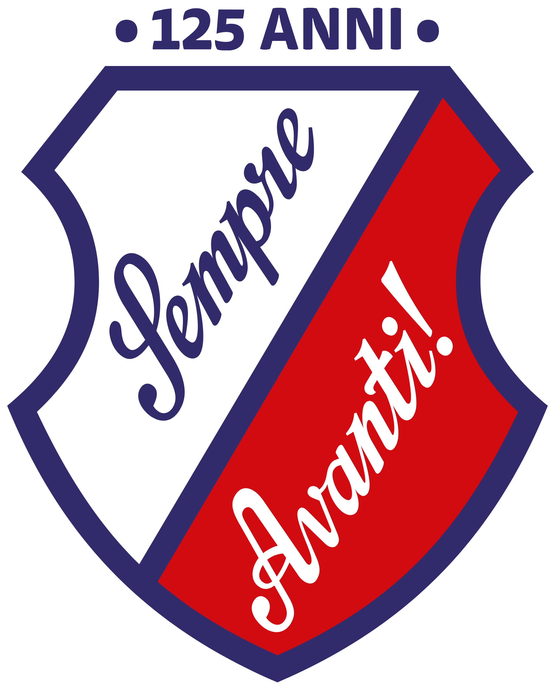 Sempre Avanti 125 Anni Logo Shield
