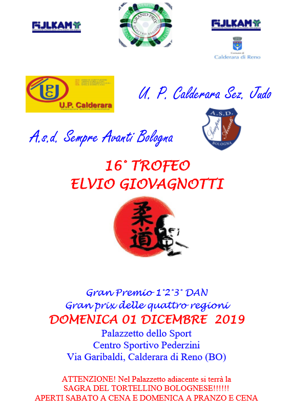 16° Trofeo Elvio Giovagnotti Judo Sempre Avanti